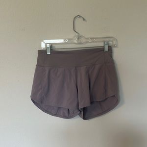 Lululemon speed up shorts light purple